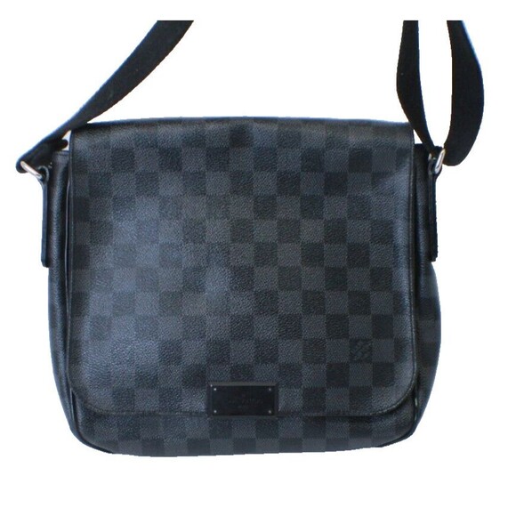 🔥 Used Louis Vuitton Messenger Monogram PM Titanium Leather Weekend Bag 🔥 - Picture 1 of 16